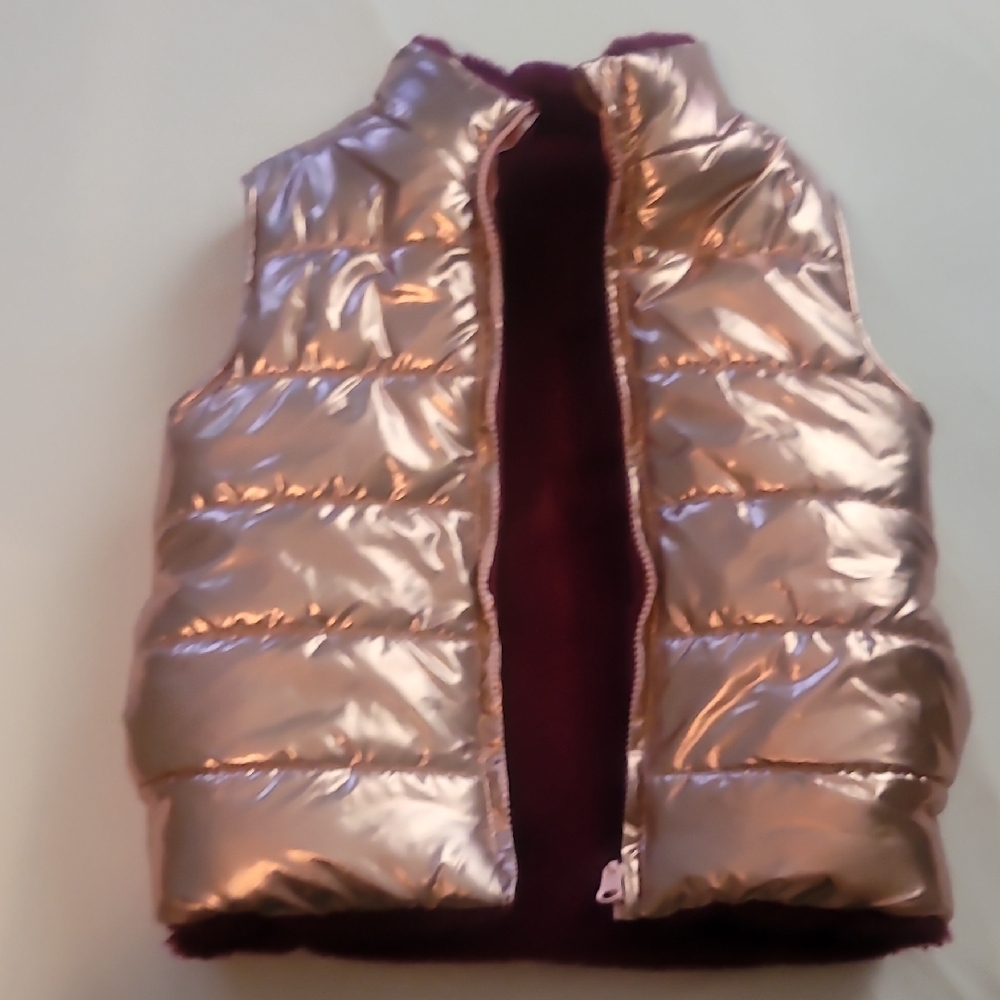 Epic Threads Metallic Gold Kids Puffer Vest